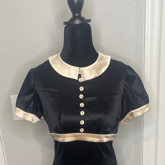 Yanak for BEBE Silk Babydoll Dress - Picture 1 of 14